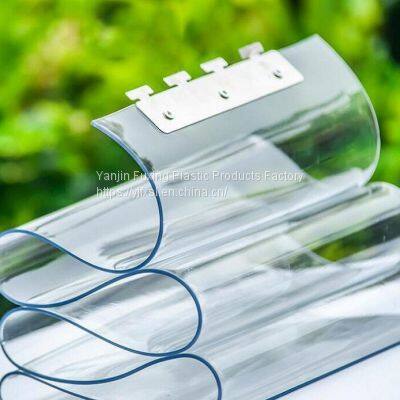 Fuxing High Quality Transparent Soft Door Flexible Pvc Strip/non-stripe Smooth Surface Flexible Plastic Pvc Curtain