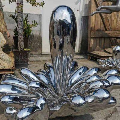 Customized Stainless Steel Sculpture by the Manufacturer for Water Droplet Growth Metal Sculpture photo-2