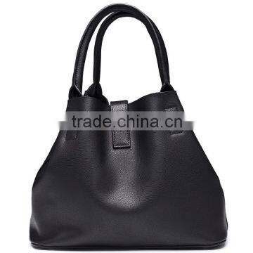 2016 Fashion Design Lady Handbag Custom Large Tote Bag Leather Bag photo-3