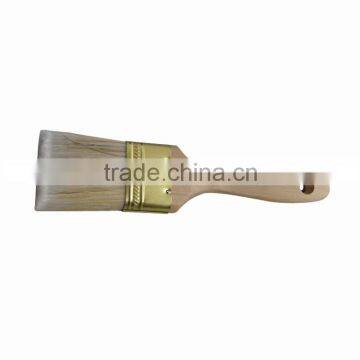 50mm paint brush white bristle, hollow PET filaments, copper plated ferrule, maple handle.