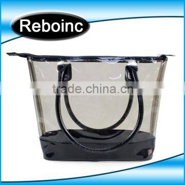 Waterproof Pvc Beach Bag Pvc Tote Bag Handle Shoulder Strap Sand Beach Bag Vinyl Pvc photo-6