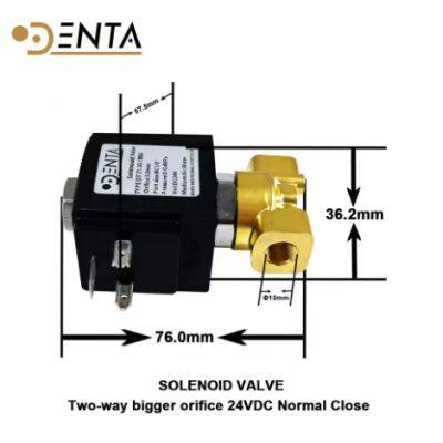 For Autoclave SOLENOID VALVE Two-way bigger orifice DC24V Normal Close NC M Air water spare autoclave parts tools dental clinic