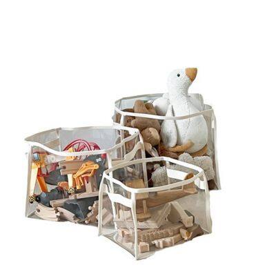 Wholesale Plastic Waterproof PVC Steel Wire Frame Duvet Comforter Pillow Bedding Storage Packaging Bag for Home Textile Storage Bag photo-4