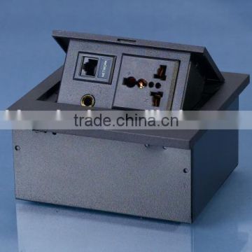 CE Approved Power Data electric flip tabletop socket