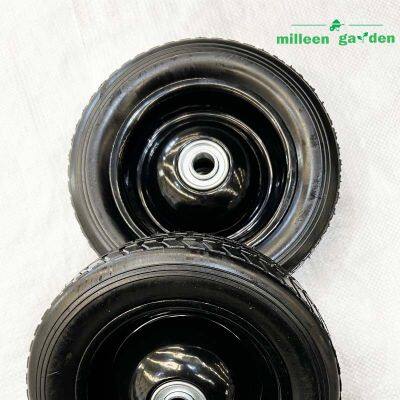 Foam Wheel 8 Inch 2.50-4 PU Tires Steel Rim Never Flat