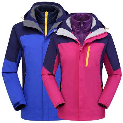 Three-in-One Detachable Travel Jacket Lining - High-End Winter Ski Set for Men and Women, With Zippered Closure, Suitable for Mountaineering