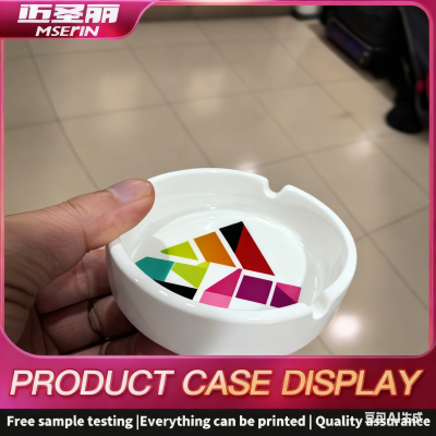 Custom Printing on Crystal Glass Ashtrays