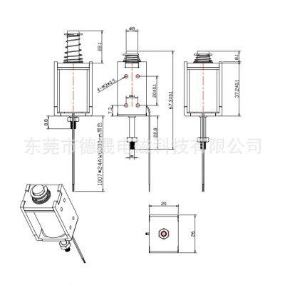 Dc 12v Electric Solenoid Return Push Pull Linear Electromagnet Long Stroke Push-pull Type Solenoid photo-2