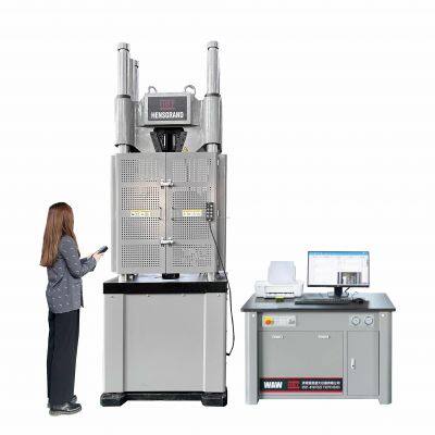 HST 10T 100kN Computer Control Hydraulic Universal Testing Machine Six Column Frame Hydraulic Auto Clamping Fixture WAW-100E photo-4