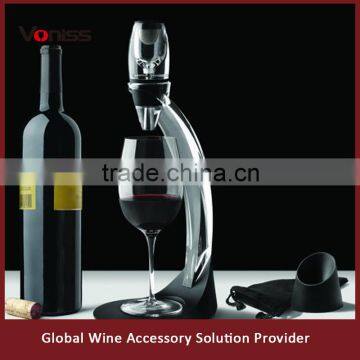 hot sale acrylic magic decanter set with tower quick wine aerator with filter deluxe wine aerator manufacturer China