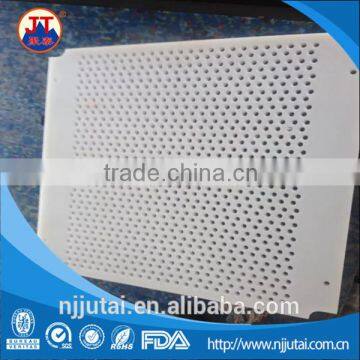 CNC machining cream color PA6 nylon filter plate