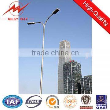 6-15M street light pole double arm