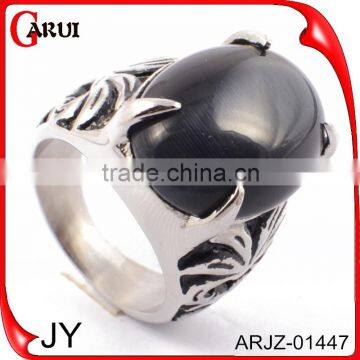 Made in china big stone silver jewelry ring for men