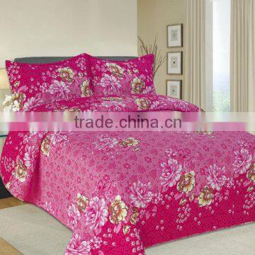 cotton active disperse printing polyester quilt set