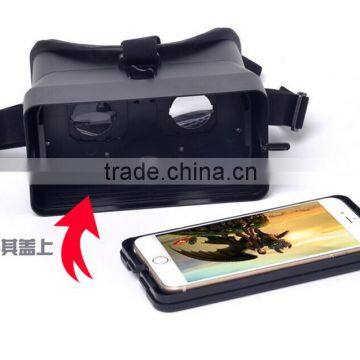 3D Glasses VR Box Gamepad Virtual Reality For Mobile Phone With Black