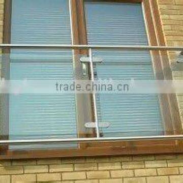 frameless tempered glass balcony