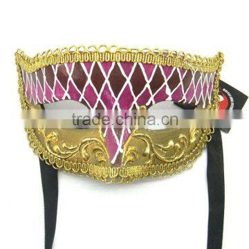 Custume Carnival Accessories HT-HF022 Plastic Half Face Party Eye Mask and Wholesale Eye Mask photo-2