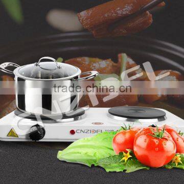 2500W ELECTRIC TWIN HOB DUAL DOUBLE HOT PLATE TABLE TOP HOTPLATE PORTABLE COOKER CNZIDEL                        
                                                Quality Choice