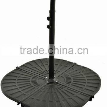 Offset Half Middle Column Patio Umbrella With Light photo-4