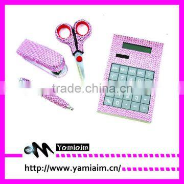 Rhinestone Office Stationery Set With Custom Design Low MOQ