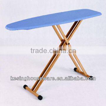 Plastic Ironing Board with Bamboo Leg / Bamboo Ironing Board