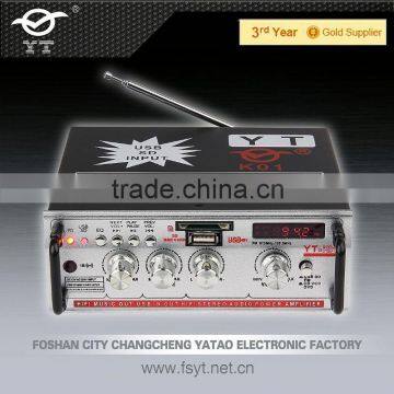 Professional Amplifier Type and 2 (2.0) Channels Amplifier YT-K01 with FM