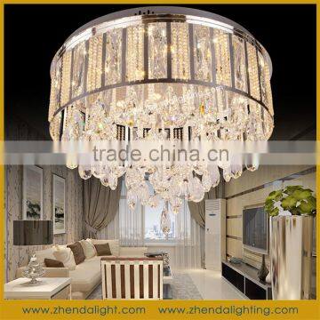 elegant style round shape traditional crystal lights and lighting