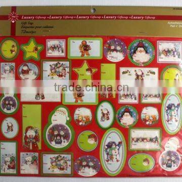 hot selling new design &beautiful luxuary christmas paper tags