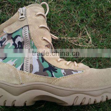 Desert Color Sand Colour Leather 9.5inch Good Quality DELTA Tactical Boots photo-5