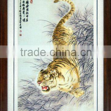 best seller arts and crafts handmade embroidery in tiger