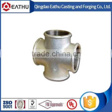 Malleable iron pipe fittings banded cross