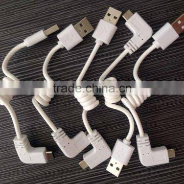 90 right angled USB3.1 tpye C to USB Type and Mobile Phone Use data&charging cable for Android mobile phones