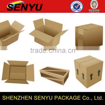 Printing Service Custom Design Natural Kraft Gift Box Foldable Shipping Box