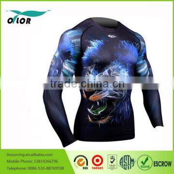 New Men's Cool Compression long sleeve digital printing