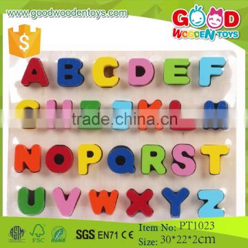 Hot Sale and High Quality Plywood Puzzle Toy Alphabet Letter Wholesale                        
                                                Quality Choice