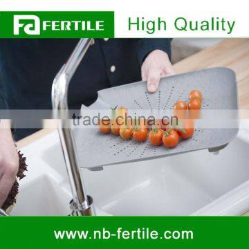 WFZ123573 Sinkstation Flat Colander Rose Color Plastic Kitchen Sink Strainer photo-4