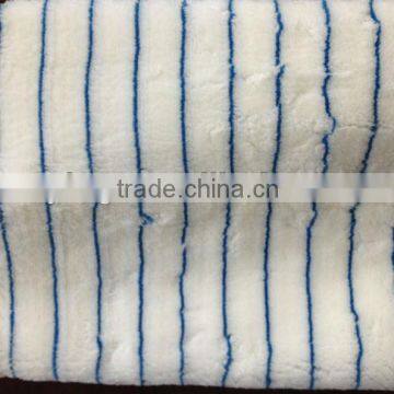 Economic blue stripe polyacrylic paint roller fabric