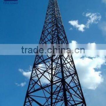 High Strength self supporting galvanized steel tower