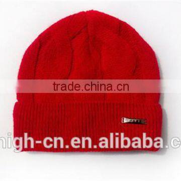 Custom Logo Fashion Winter Knitted Wool Hat