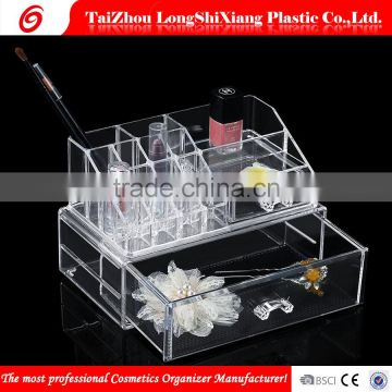 2016 fashional PS makeup boxes storge transparent cosmetic organizer