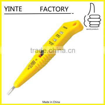 China factory free sample with lighting lamp YT-0404 AC.DC12-250V LCD display digital voltage tester pen/screwdriver