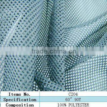 fire retardant knitted 100 polyester mesh print lycra fabric new