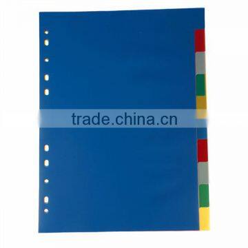 Wholesale A4 10 and 12 Pages PP Index Divider, Office Stationery 11 Hole Loose-leaf File photo-5