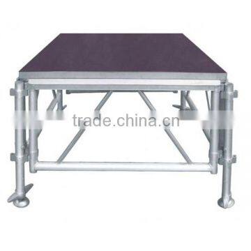 Outdoor performance adjustable aluminum stage platform