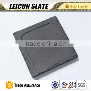 2016 Hot Sale Logistics Engineering Professional Black Slate Dinner Plates photo-3