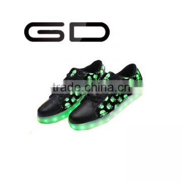 GD USB charge led shoe light sneakers adult flash shoes