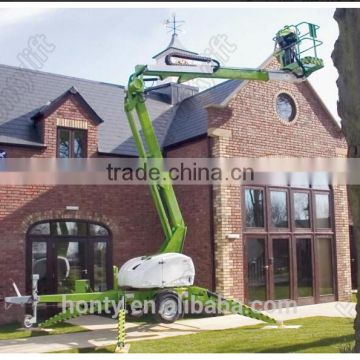 Adjustable aerial lift machine trailer arm lift hydraulic boom lift