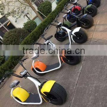 Hot sales 2016,wide tire eclectric scooter,two wheel E-scooter,48v/12ah motor