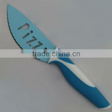 color pizza knife with TPR handle