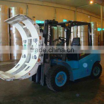 positioned short arm paper roll clamp for electric and diesel forklift